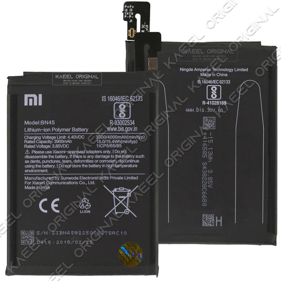 Genuine Battery BN45 for Xiaomi Redmi MI Note 5 Pro 4000mAh with 1 Year Warranty*