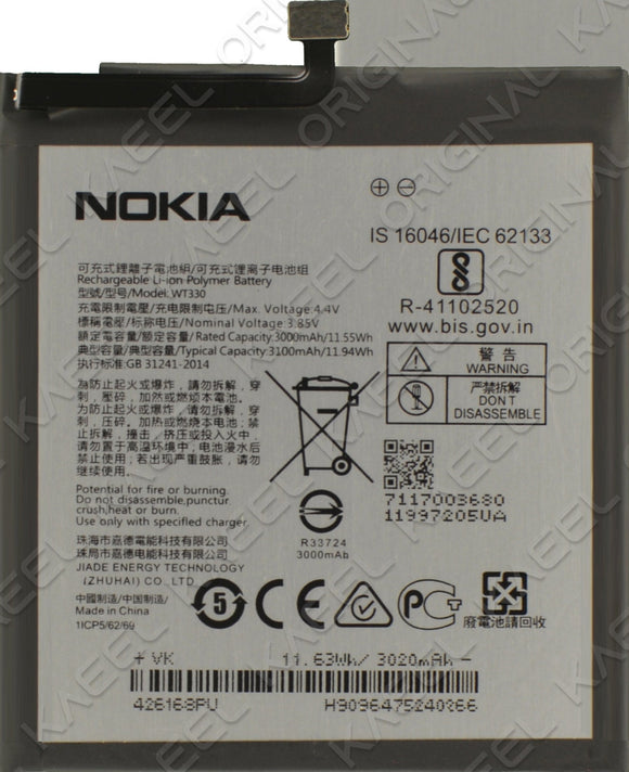 Genuine Battery WT330 for Nokia 4.2 TA-1150 TA-1157 3100mAh with 1 Year Warranty*