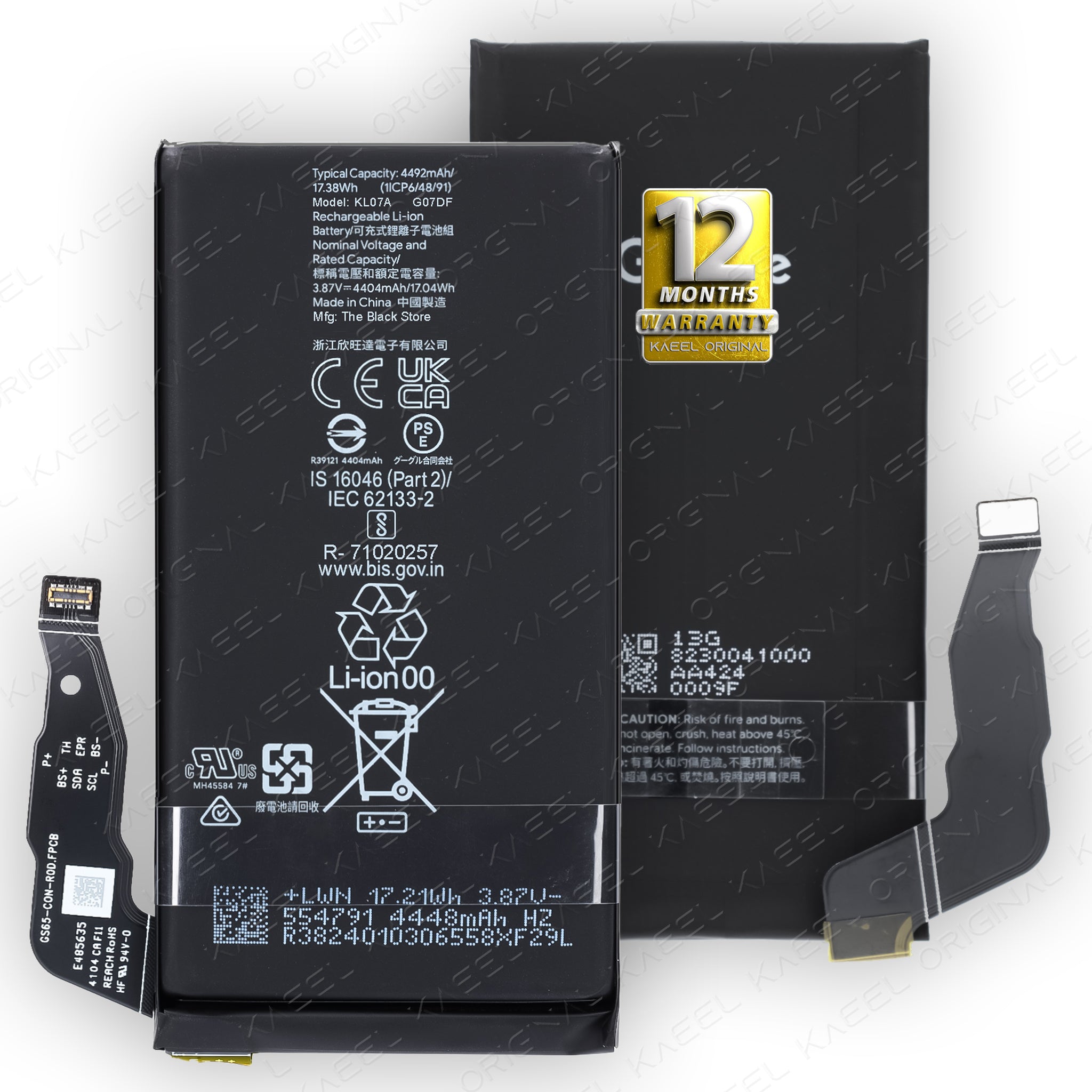 Batterie De Remplacement 4370mAh Pour Google Pixel 6a 5G - Référence GLU7G