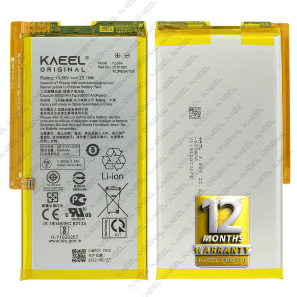 Genuine Battery C11P1901 for Asus Zenfone Rog Phone 2 6000mAh with 12 Months Warranty*