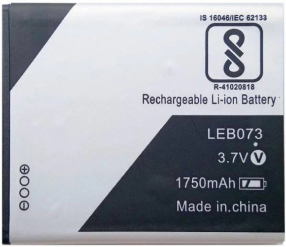 Genuine Battery LEB073 for Lava A68 /A59 /LEB073 /LEB-073 1750mAh with 1 Year Warranty*