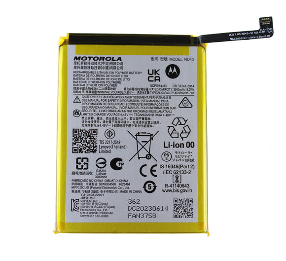 Genuine Battery ND40 for Motorola Edge 30 5G 4020mAh with 12 Months Warranty*