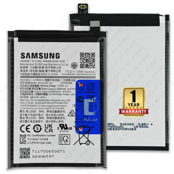 Genuine Battery SCUD-WT-W1 for Samsung Galaxy A22 5G Models: SM-A226B, SM-A226B/DS, SM-A226B/DSN, SM-A226BR, SM-A226BR/N, SM-A226L, SC-56B | Samsung Galaxy F42 5G Models	SM-E426B, SM-E426B/DS 5000mAh with 1 Year Warranty*