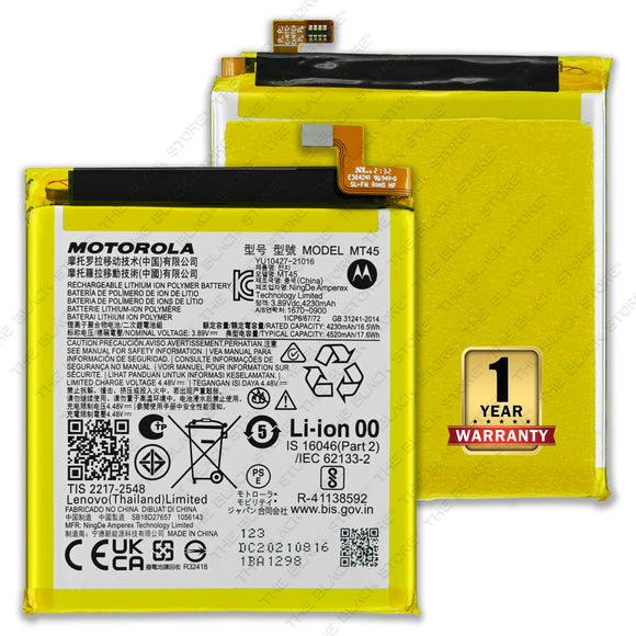 Original Battery MT45 for Motorola Edge 20 Pro 5G PANY0009IN, XT2153-1 | Motorola Edge S Pro 4500mAh with 1 Year Warranty*