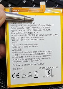 Genuine Battery WDSP5000EM5 for Panasonic Eluga A4 5000mAh with 1 Year Warranty*